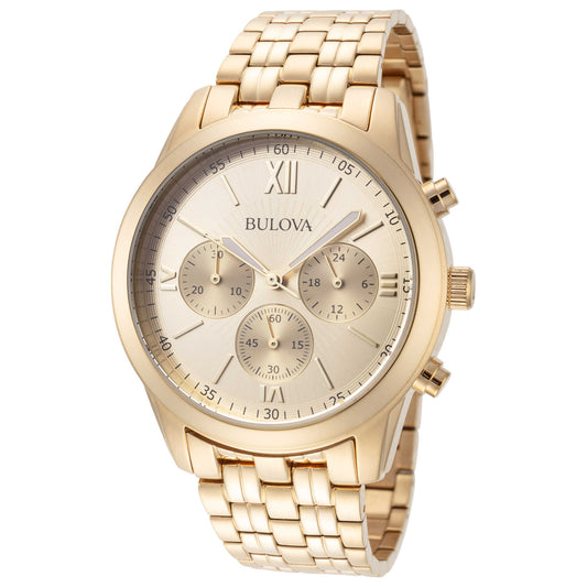 Front view of Bulova Metallic Men's Quartz Watch 97A128