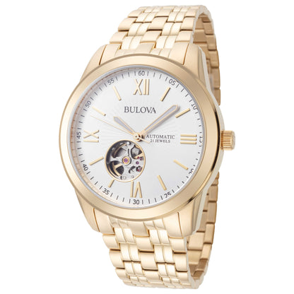 Front view of Bulova Classic Men's Automatic Watch 97A130