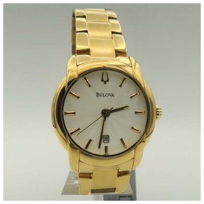 Front view of Bulova Dress Men's Japanese Quartz (Battery-Powered) Watch 97B107-PO