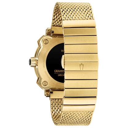 Back view of Bulova Precisionist Men's Quartz Watch 97B163