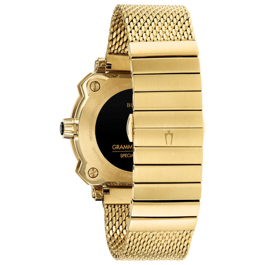 Back view of Bulova Precisionist Men's Quartz Watch 97B163