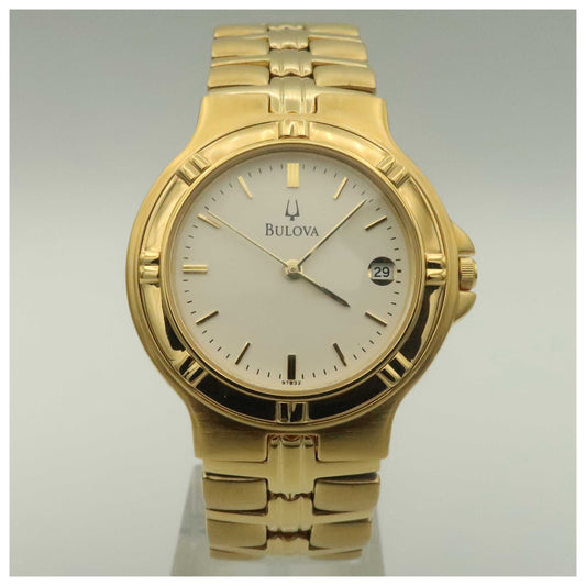 Front view of Bulova Bracelet Men's Quartz Watch 97B32-SD