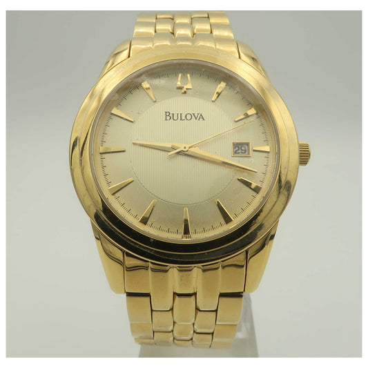 Front view of Bulova Bracelet Men's Swiss Quartz (Battery-Powered) Watch 97B66-PO