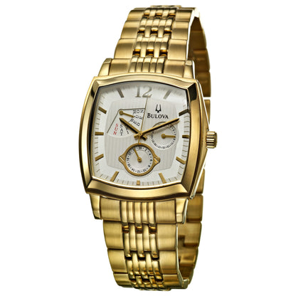 Front view of Bulova Bracelet Men's Swiss Quartz (Battery-Powered) Watch 97C001