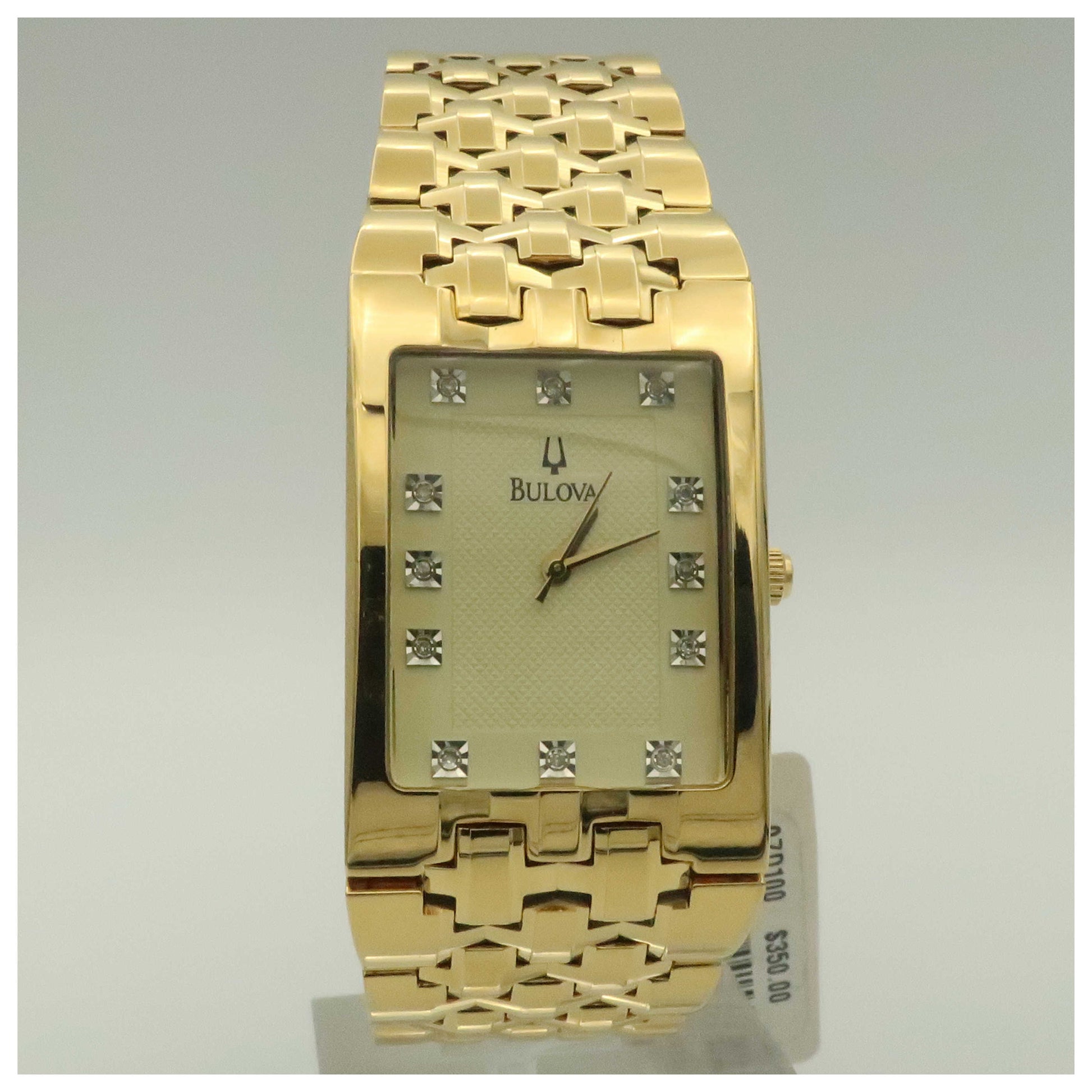 Front view of Bulova Bracelet Men's Quartz Watch 97D100-PO