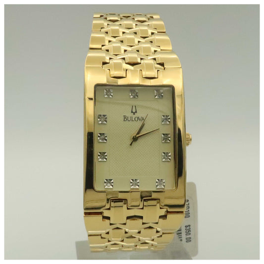 Front view of Bulova Bracelet Men's Quartz Watch 97D100-PO