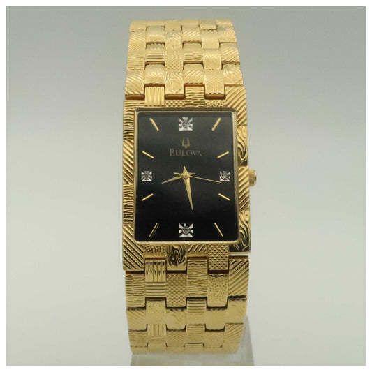 Front view of Bulova Bracelet Men's Quartz Watch 97F53-PO