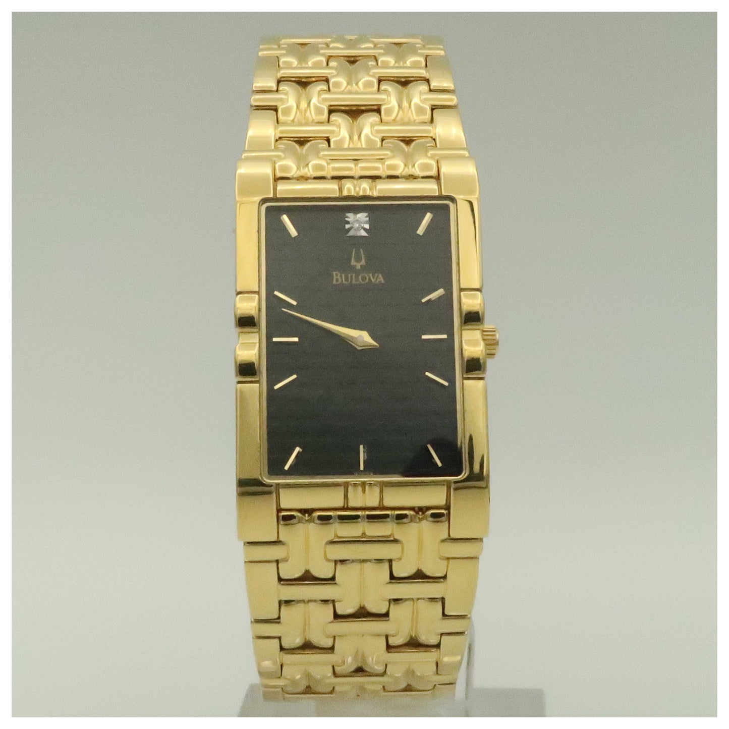 Front view of Bulova Dress Men's Quartz Watch 97F59-PO