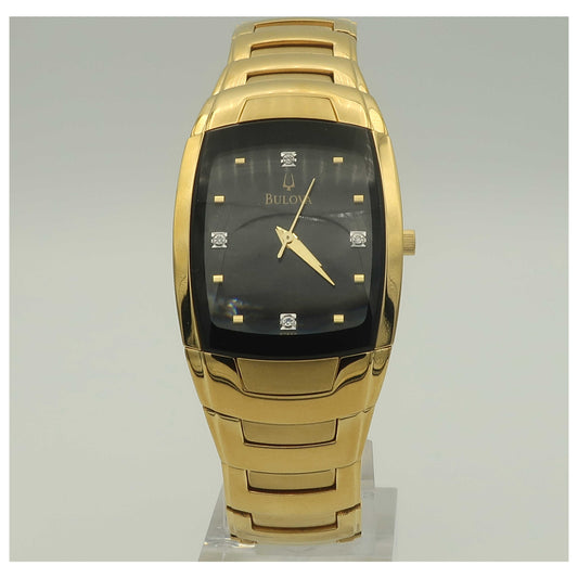 Front view of Bulova Diamonds Men's Quartz Watch 97F60-SDV