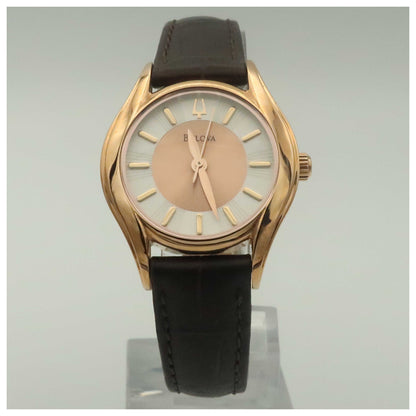 Front view of Bulova Strap Women's Quartz Watch 97L112-SDV