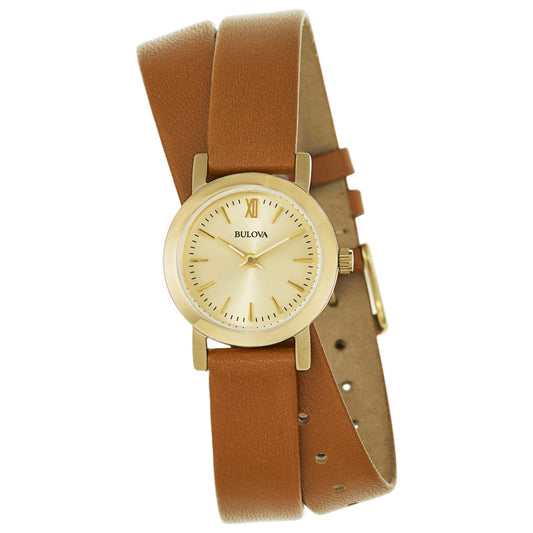 Front view of Bulova Classic Women's Japanese Quartz (Battery-Powered) Watch 97L135