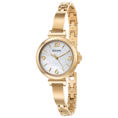 Front view of Bulova Classic Women's Japanese Quartz (Battery-Powered) Watch 97L136