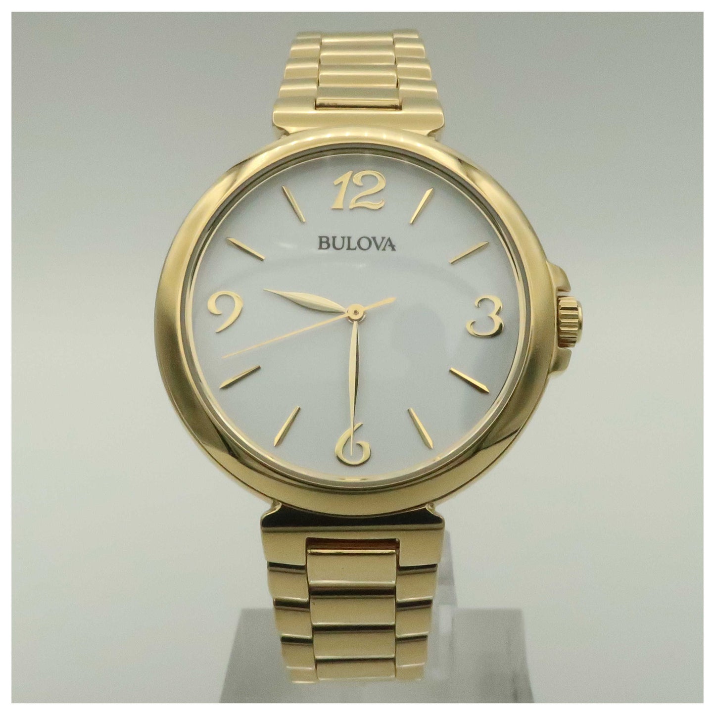 Front view of Bulova Classic Women's Japanese Quartz (Battery-Powered) Watch 97L139-PO