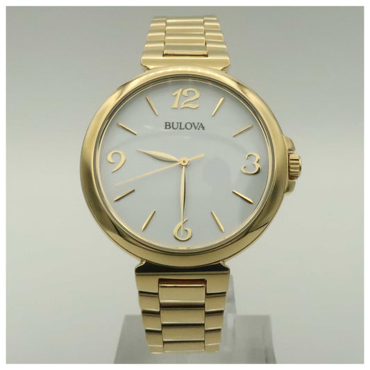 Front view of Bulova Classic Women's Japanese Quartz (Battery-Powered) Watch 97L139-PO