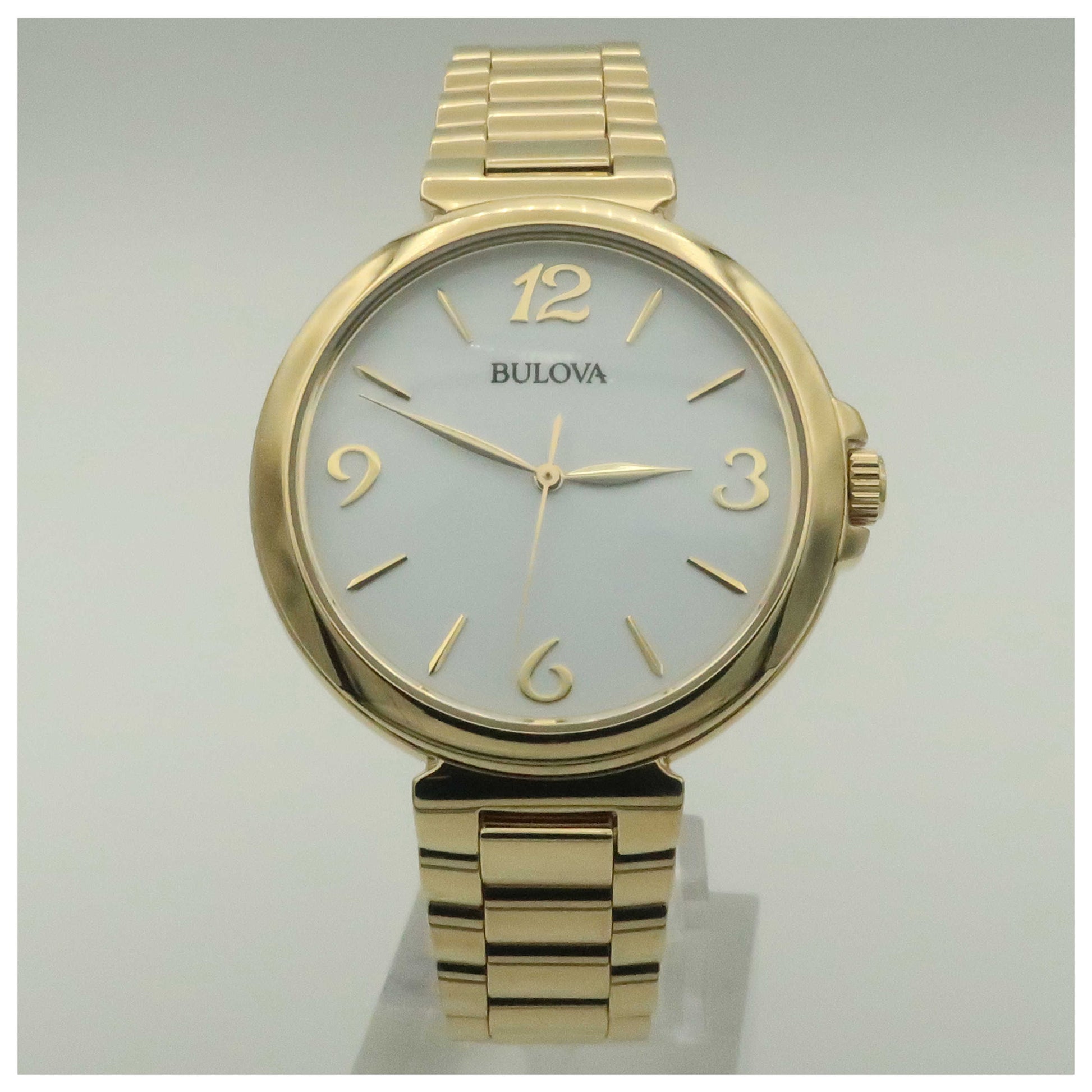 Front view of Bulova Classic Women's Japanese Quartz (Battery-Powered) Watch 97L139-SDV