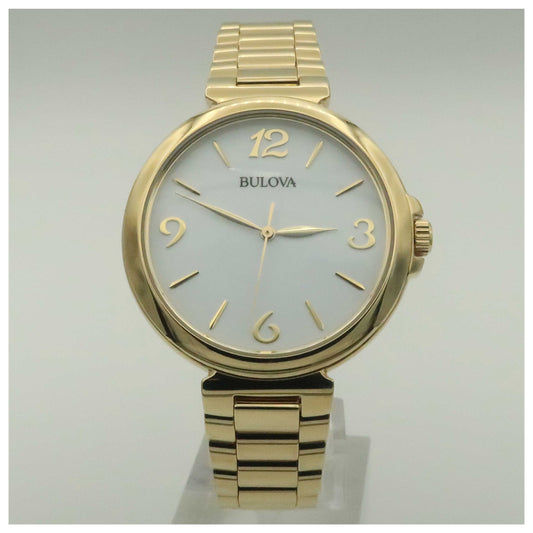 Front view of Bulova Classic Women's Japanese Quartz (Battery-Powered) Watch 97L139-SDV