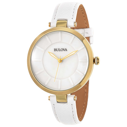 Front view of Bulova Classic Women's Japanese Quartz (Battery-Powered) Watch 97L140