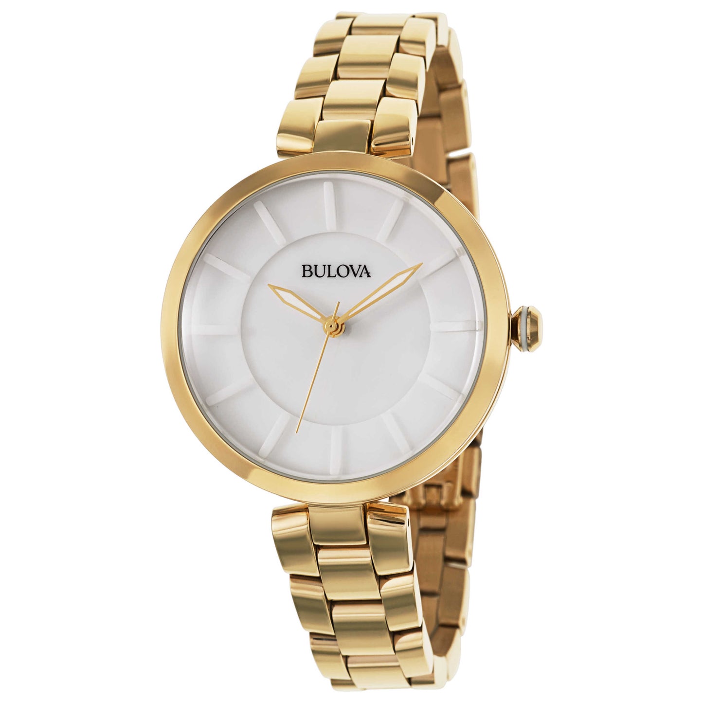 Front view of Bulova Classic Women's Japanese Quartz (Battery-Powered) Watch 97L142