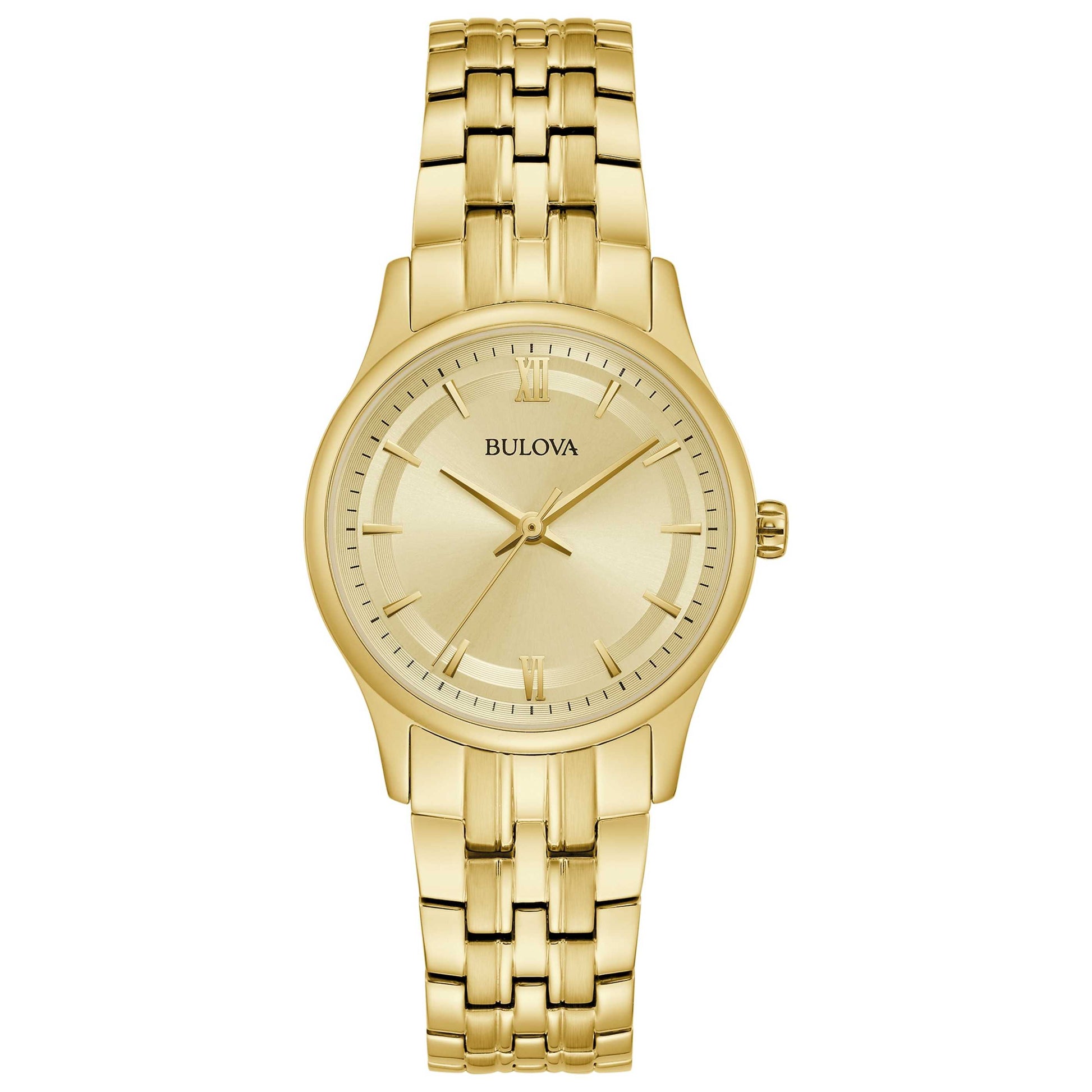Front view of Bulova Corporate Women's Quartz Watch 97L168