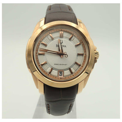 Front view of Bulova Precisionist Women's Japanese Quartz (Battery-Powered) Watch 97M104-PO