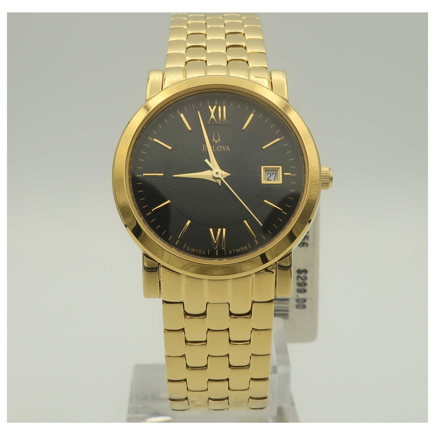 Front view of Bulova Dress Women's Swiss Quartz (Battery-Powered) Watch 97M56-PO