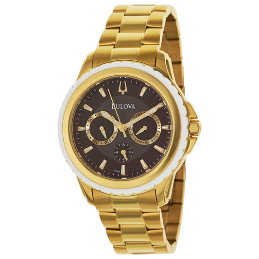 Front view of Bulova Marine Star Men's Quartz Watch 97N104