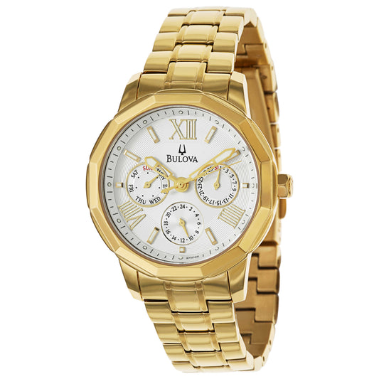 Front view of Bulova Bracelet Women's Japanese Quartz (Battery-Powered) Watch 97N106