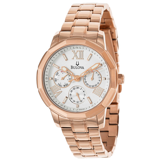 Front view of Bulova Bracelet Women's Japanese Quartz (Battery-Powered) Watch 97N107