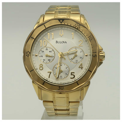 Front view of Bulova Bracelet Women's Japanese Quartz (Battery-Powered) Watch 97N109-PO