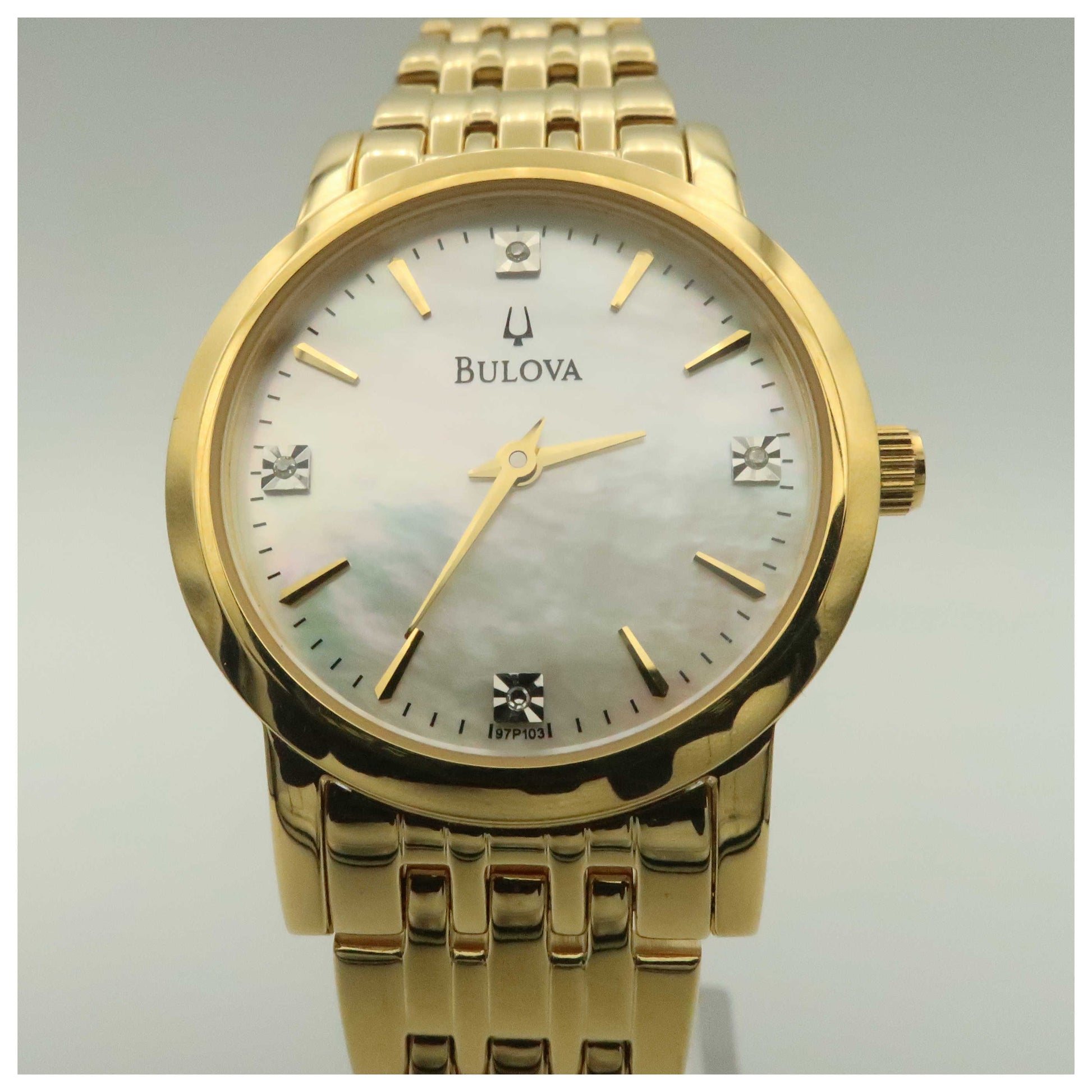 Bulova Diamonds Women's Japanese Quartz (Battery-Powered) Watch 97P103-PO - Image #5
