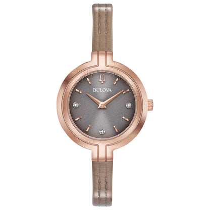 Front view of Bulova Rhapsody Women's Quartz Watch 97P143