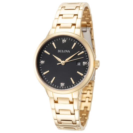 Front view of Bulova Classic Women's Quartz Watch 97P147