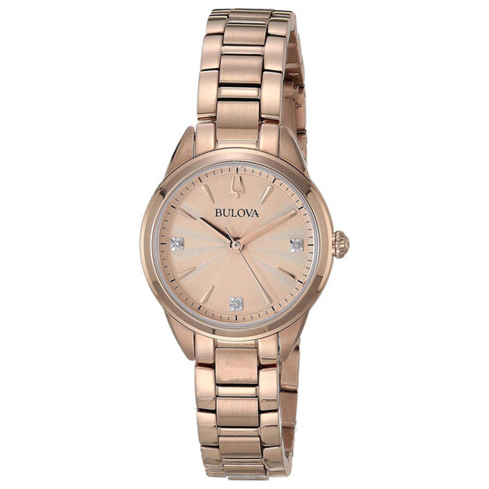 Front view of Bulova Sutton Women's Quartz Watch 97P151
