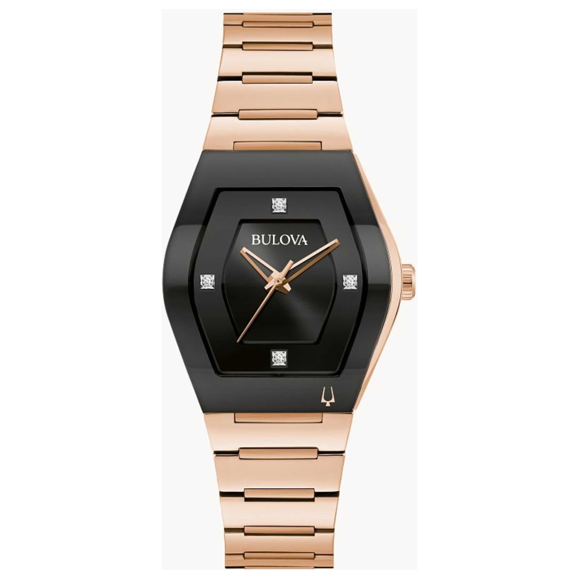 Front view of Bulova Gemini Women's Quartz Watch 97P158