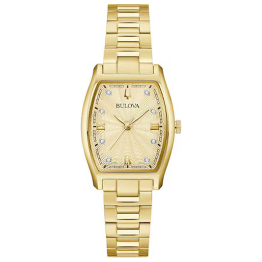 Front view of Bulova Tank Women's Quartz Watch 97P160