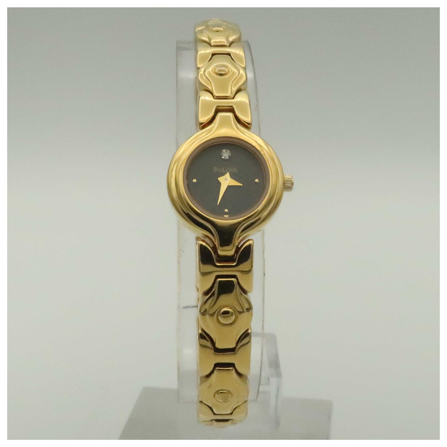 Front view of Bulova Diamonds Women's Quartz Watch 97S61-PO