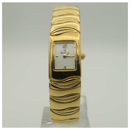 Front view of Bulova Dress Women's Swiss Quartz (Battery-Powered) Watch 97S81-PO