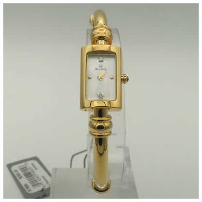 Front view of Bulova Diamonds Women's Swiss Quartz (Battery-Powered) Watch 97S95-PO