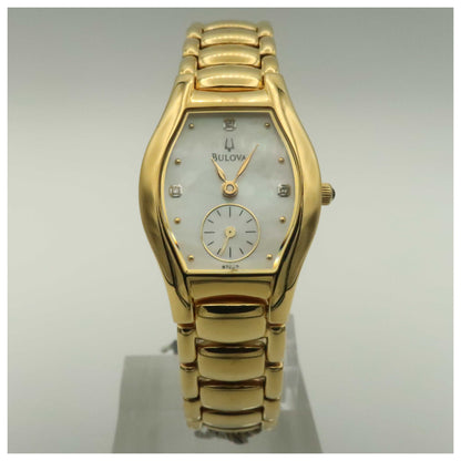Front view of Bulova Dress Women's Quartz Watch 97S98-PO