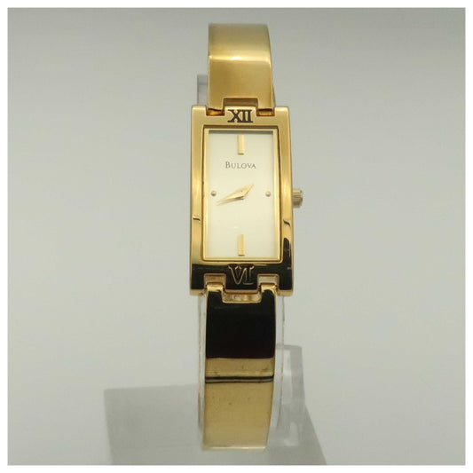 Front view of Bulova Dress Women's Quartz Watch 97T46-PO