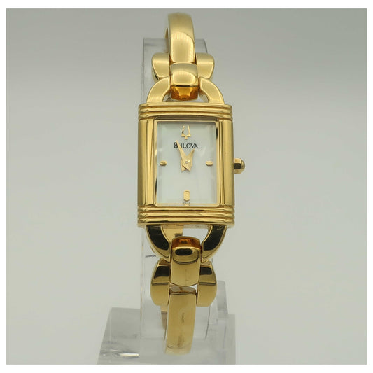 Front view of Bulova Dress Women's Quartz Watch 97V16-PO