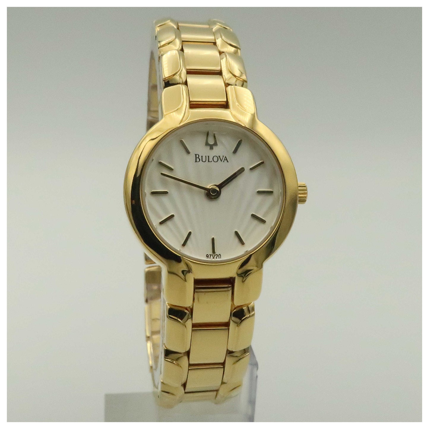 Front view of Bulova Bracelet Women's Quartz Watch 97V20-PO2