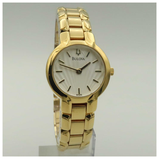 Front view of Bulova Bracelet Women's Quartz Watch 97V20-PO2
