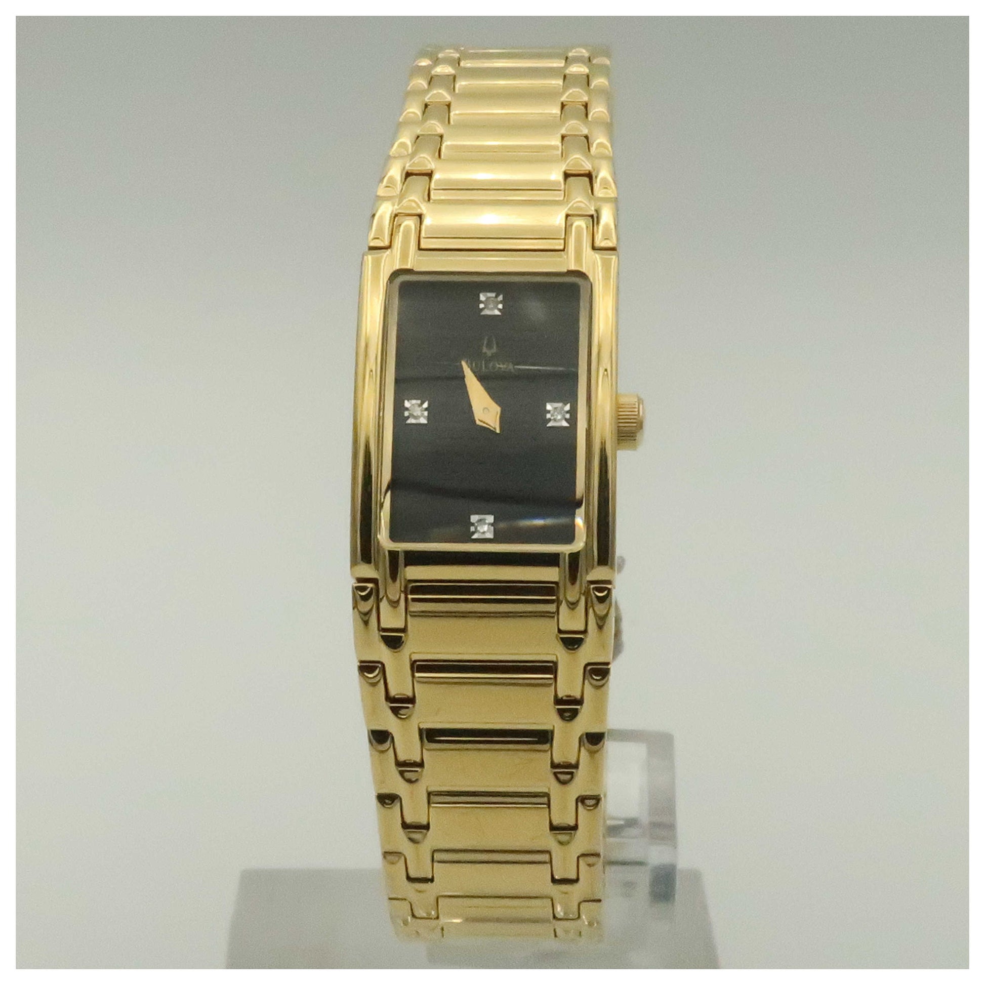 Front view of Bulova Diamonds Women's Quartz Watch 97Y02-PO