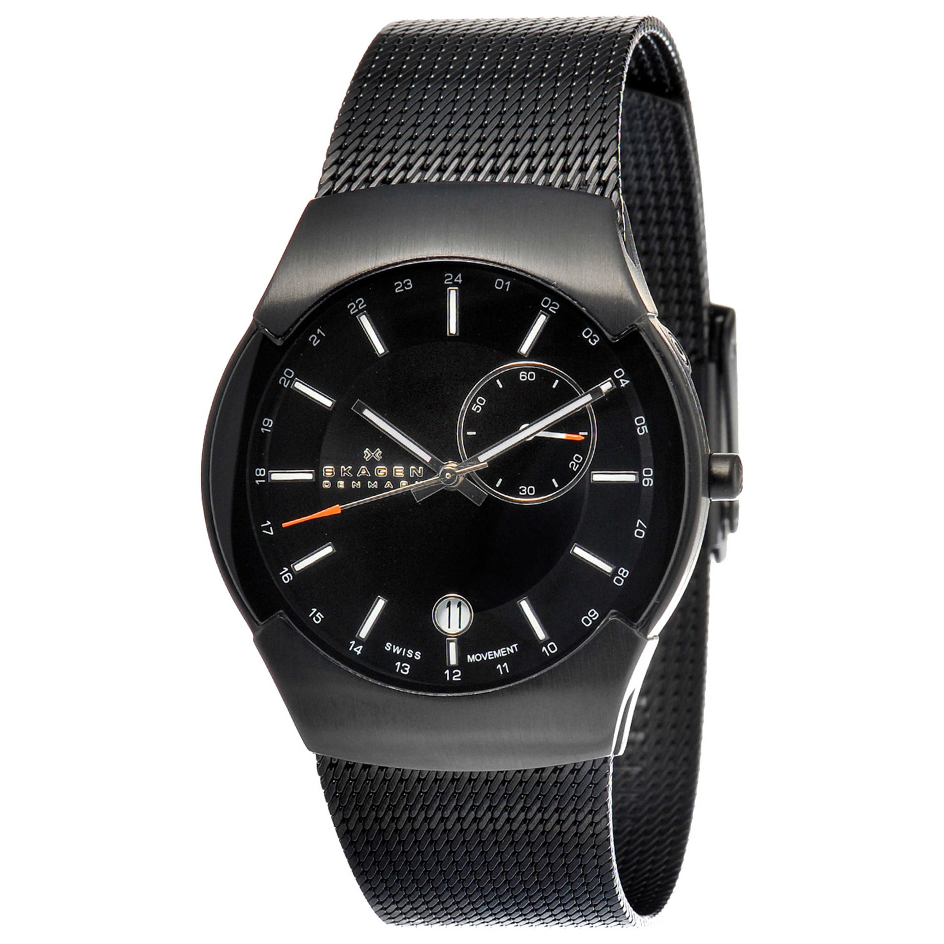Front view of Skagen Black Label Men's Swiss Quartz (Battery-Powered) Watch 983XLBB
