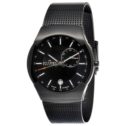 Front view of Skagen Black Label Men's Swiss Quartz (Battery-Powered) Watch 983XLBB
