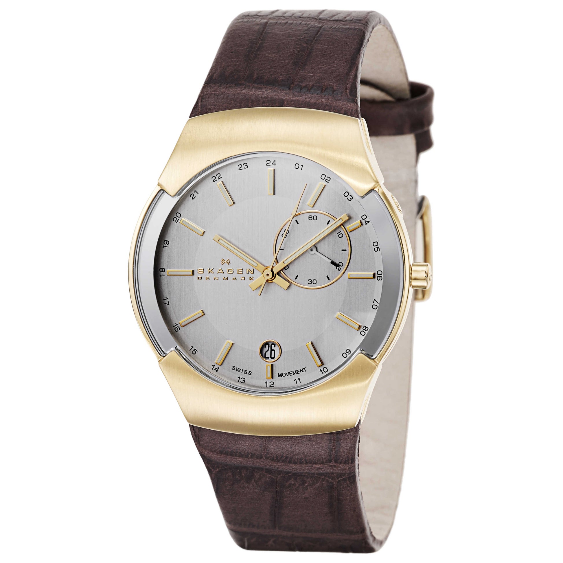 Front view of Skagen Black Label Men's Swiss Quartz (Battery-Powered) Watch 983XLGLD