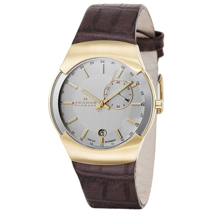 Front view of Skagen Black Label Men's Swiss Quartz (Battery-Powered) Watch 983XLGLD