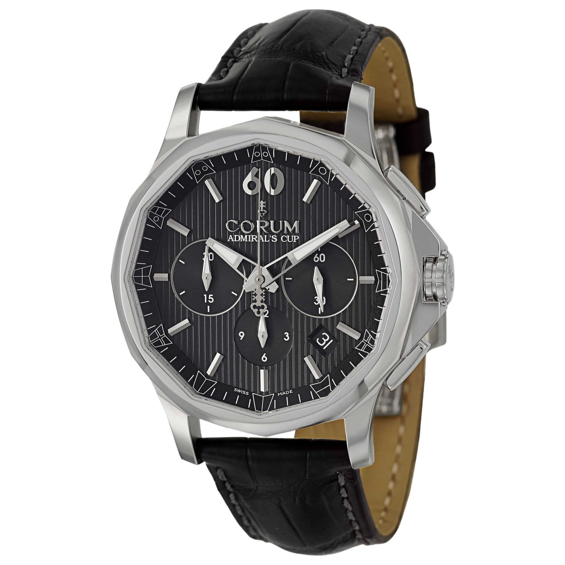 Front view of Corum Admiral's Cup Men's Automatic Watch 984-101-20-0F01-AN10