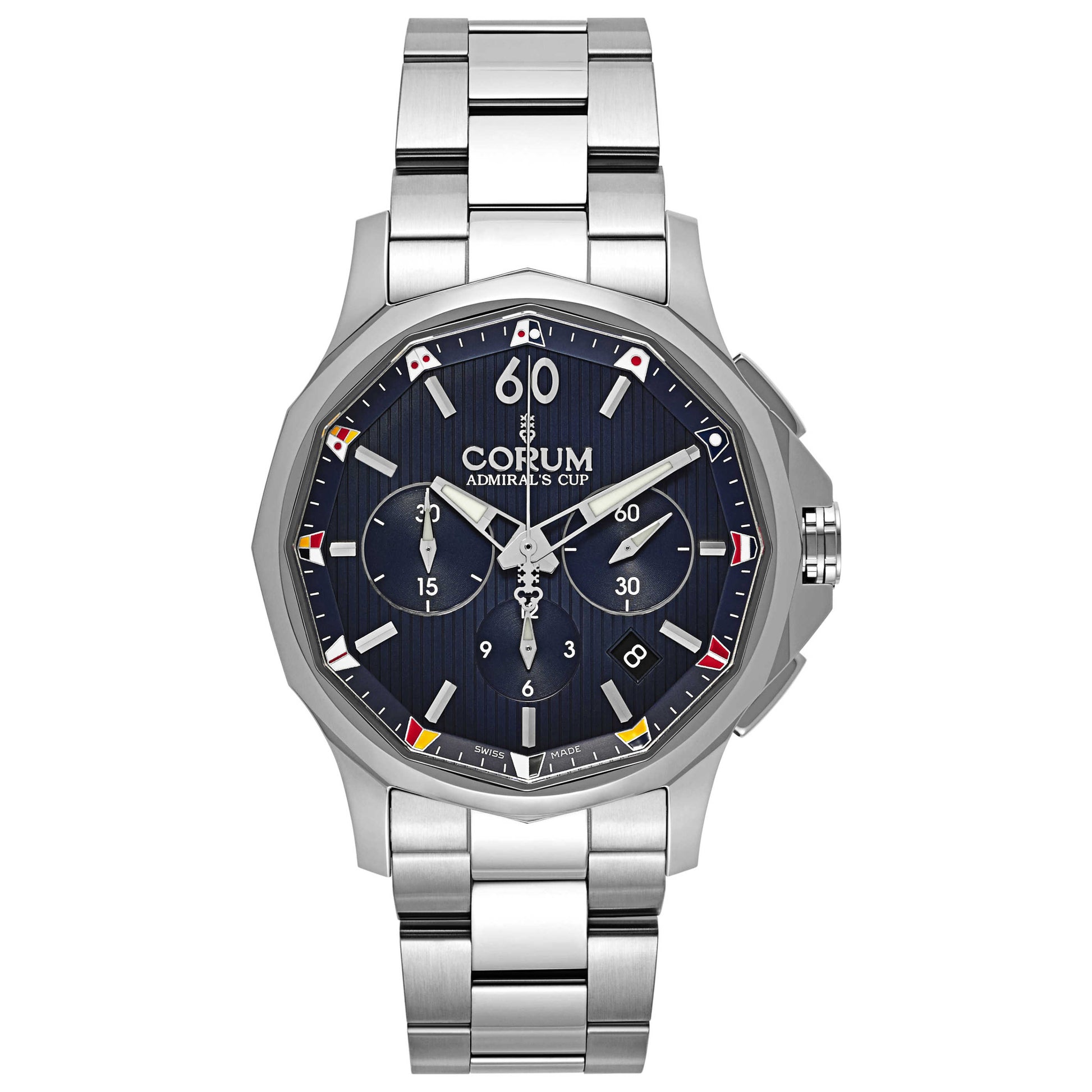 Front view of Corum Admiral's Cup Men's Automatic Watch 984-101-20-V705-AB21